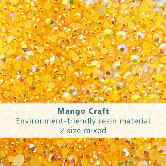 4mm/6mm Mix Resin Orange Yellow Sequin Stickers For Cards Decor With Box DIY Scrapbooking Supplies YX1125