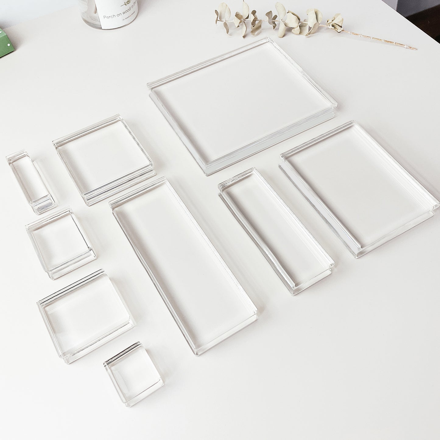 Thicken Handmade Clear Block Bundle For DIY Scrapbooking
