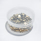 Vintage Copper Half Sphere Mini Beads For Cards Decor With Box DIY Scrapbooking Supplies Multisize 0.6/0.3cm Mix YX890